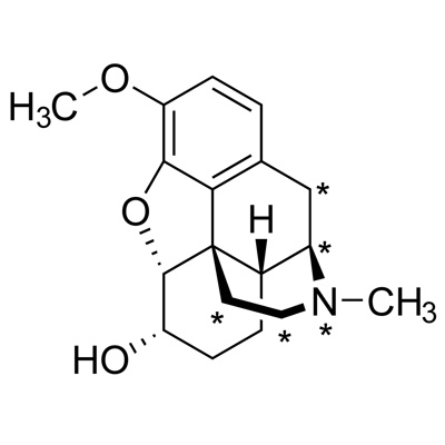 Codeine (9,10,15,16-¹³C₄,98%;¹⁵N,98%) 50 µg/mL in methanol, CP 95%
