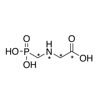 Glyphosate (¹³C₃, 99%; ¹⁵N, 98%) 100 µg/mL in water