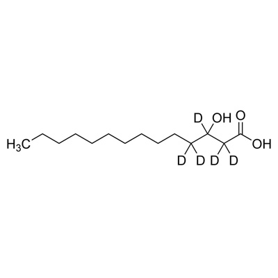 DL-3-Hydroxymyristic acid (2,2,3,4,4-D₅, 96%)