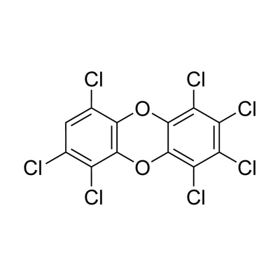 1,2,3,4,6,7,9-HeptaCDD (unlabeled) 25 ng/mL in nonane