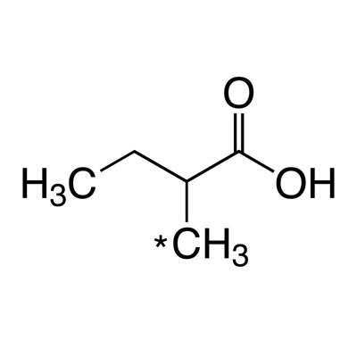 DL-2-Methylbutyric acid (methyl-¹³C, 99%)