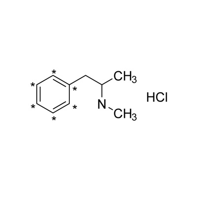 DL-Methamphetamine·HCl (ring-¹³C₆, 98%) 50 µg/mL in methanol, CP 95%