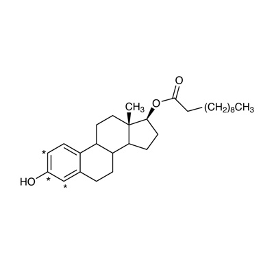 Estradiol undecanoate (2,3,4-¹³C₃, 98%) 100 µg/mL in methanol, CP 95%