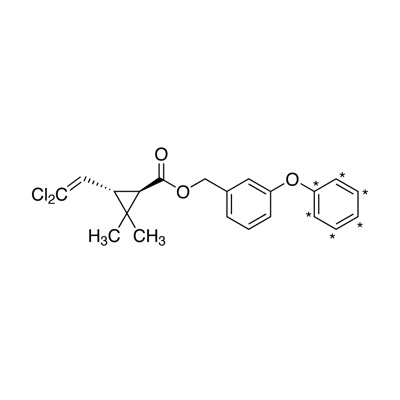 𝑡𝑟𝑎𝑛𝑠-Permethrin (phenoxy-¹³C₆, 99%) 50 µg/mL in nonane