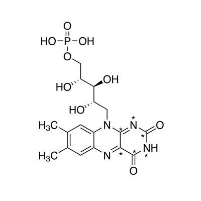 Vitamin B₂ phosphate (riboflavin phosphate) (¹³C₄, 99%; ¹⁵N₂, 98%) CP 90%