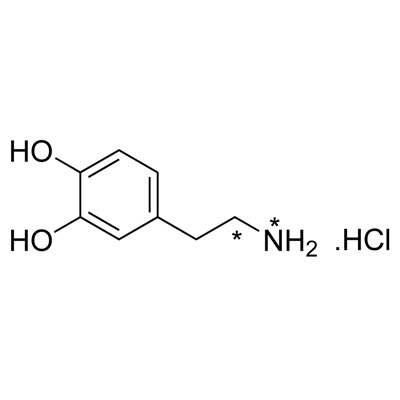 Dopamine·HCl (2-(3,4-dihydroxyphenyl)- ethylamine·HCl) (1-¹³C, 99%; ¹⁵N, 99%)