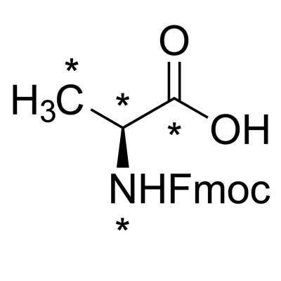 L-Alanine-𝑁-Fmoc (¹³C₃, 99%; ¹⁵N, 99%)