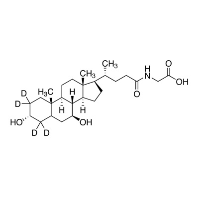 Glycoursodeoxycholic acid (2,2,4,4-D₄, 98%) 100 µg/mL in methanol, CP 97%