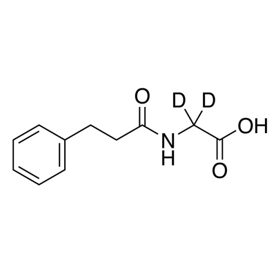 𝑁-(3-Phenylpropionyl)glycine (2,2,-D₂, 98%)