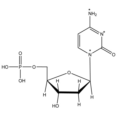 2′-Deoxycytidine 5′-monophosphate (¹⁵N₃, 96%)