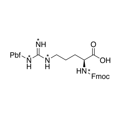 L-Arginine-𝑁-Fmoc, pbf-OH (¹⁵N₄, 98%) contains solvent