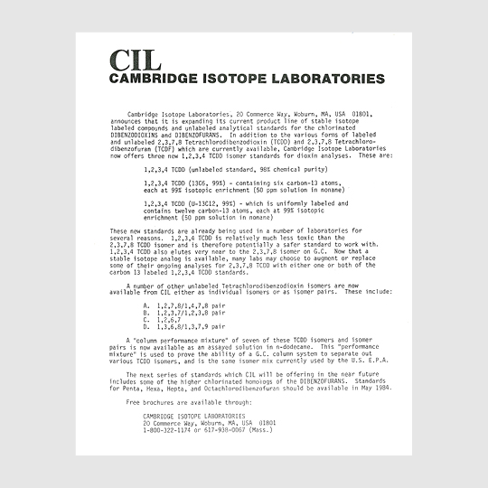 history 1984 – CIL expands products