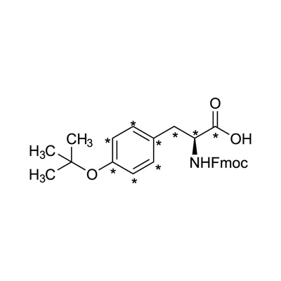 L-Tyrosine-𝑁-Fmoc, 𝑂-𝑡-butyl ether (¹³C₉, 99%) CP 94%