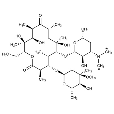 Erythromycin (𝑁,𝑁-dimethyl-¹³C₂, 90%) 90-95% erythromycin A