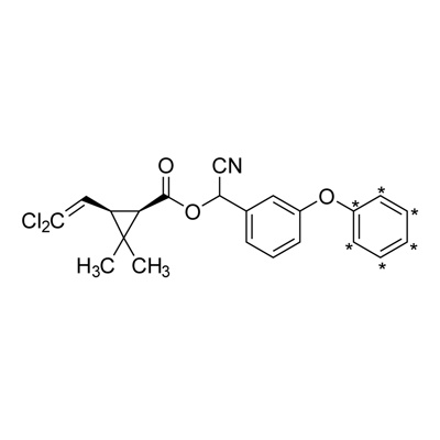 𝑐𝑖𝑠-Permethrin (phenoxy-¹³C₆, 99%) 50 µg/mL in nonane