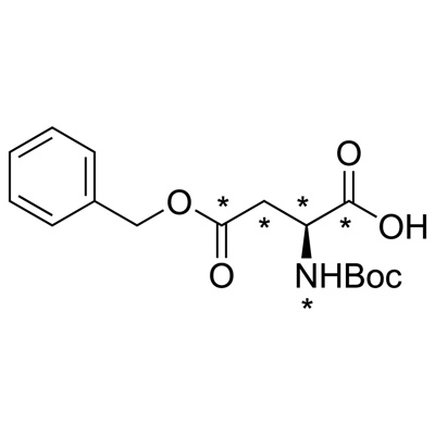 L-Aspartic acid-𝑁-𝑡-Boc, B-BZ ester (¹³C₄, 97-99%; ¹⁵N, 97-99%)