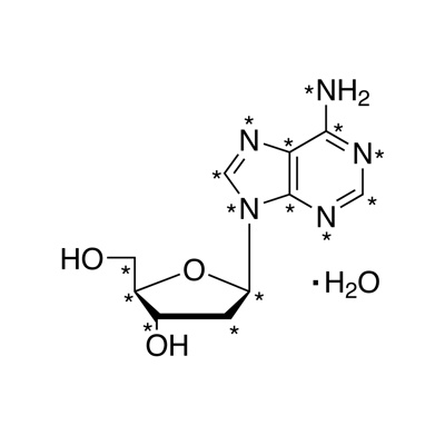 2′-Deoxyadenosine monohydrate (¹³C₁₀, 98%; ¹⁵N₅, 96-98%)
