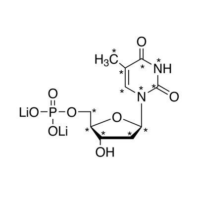 Thymidine 5′-monophosphate, lithium salt (U-¹³C₁₀, 98%; U-¹⁵N₂, 98%) (in solution) CP 95%