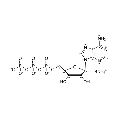 Adenosine 5′-triphosphate, lithium salt (U-¹³C₁₀, 98%;U-¹⁵N₅, 98%) CP 90% (in solution)