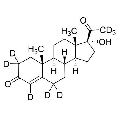 17α-Hydroxyprogesterone (2,2,4,6,6,21,21,21-D₈, 98%) 100 µg/mL in methanol