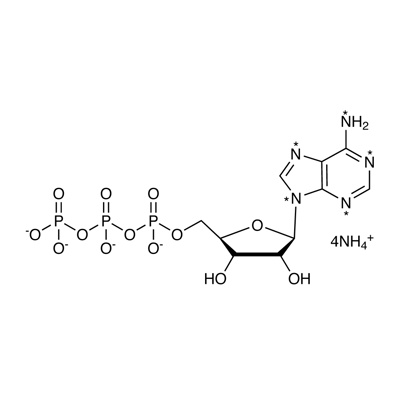 Adenosine 5′-triphosphate, lithium salt (U-¹⁵N₅, 98%) CP 90% (in solution)