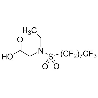 𝑁-Ethylperfluorooctanesulfonamidoacetic acid (𝑁-EtFOSAA) (unlabeled) (mix of isomers) 50 µg/mL in MeOH