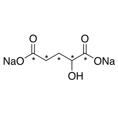 DL-2-Hydroxyglutaric acid, disodium salt (¹³C₅, 99%)