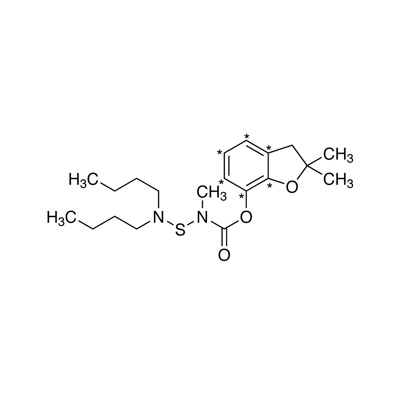 Carbosulfan (ring-¹³C₆, 99%) 100 µg/mL in 1,4-dioxane