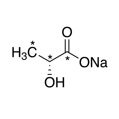 Sodium D-lactate (¹³C₃, 98%) 20% w/w in water