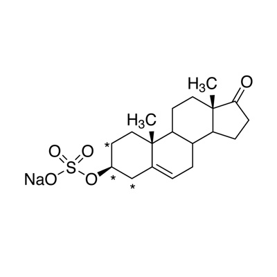 Dehydroepiandrosterone sulfate, sodium salt (DHEAS) (2,3,4-¹³C₃, 98%)