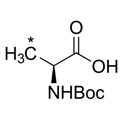 L-Alanine-𝑁-𝑡-Boc (3-¹³C, 99%)