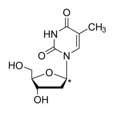 Thymidine (deoxyribose-1-¹³C, 99%)