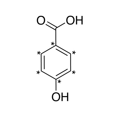 4-Hydroxybenzoic acid (ring-¹³C₆, 99%) 1 mg/mL in methanol