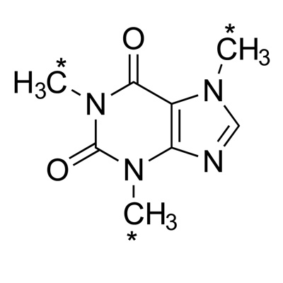 Caffeine (trimethyl-¹³C₃, 99%) 100 µg/mL in methanol
