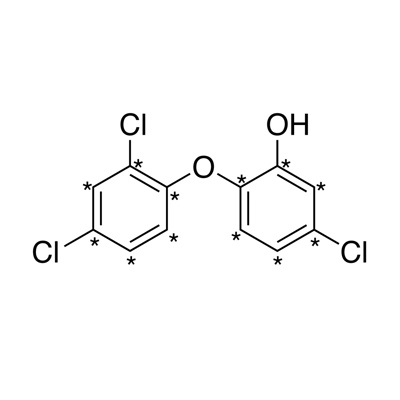 Triclosan (2′,4,4′-trichloro-2-hydroxydiphenyl ether) (¹³C₁₂, 99%) 100 µg/mL in MTBE