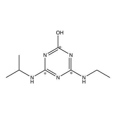 Hydroxyatrazine (ring-¹³C₃,99%) 100 µg/mL in 80:20 water:diethylamine
