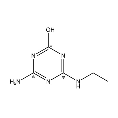 Desisopropylhydroxyatrazine (ring-¹³C₃,99%) 100 µg/mL in 80:20 water:diethylamine CP 97%