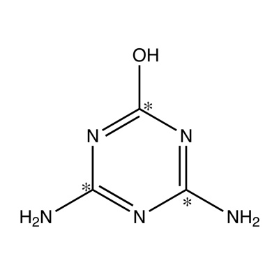 Desethyldesisopropylhydroxyatrazine (ammeline) (ring-¹³C₃,99%) 100 µg/mL in 80:20 water:diethylamine CP 94%