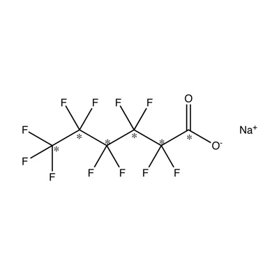 Sodium perfluoro-n-hexanoic acid (PFHxA) (¹³C₆, 99%) 50 µg/mL in MeOH