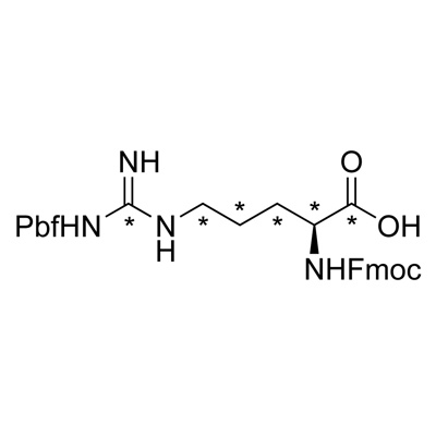 L-Arginine-𝑁-Fmoc, pbf-OH (¹³C₆, 99%) contains solvent