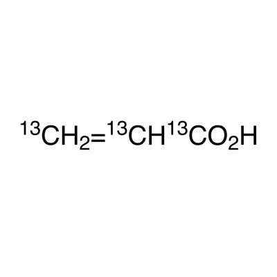 Acrylic acid (+ 0.1% 4-methoxyphenol) (¹³C₃, 99%) (<5% H₂O)