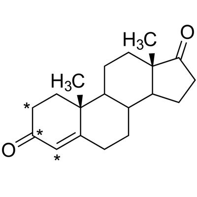 4-Androstene-3,17-dione (2,3,4-¹³C₃, 98%) 100 µg/mL in methanol