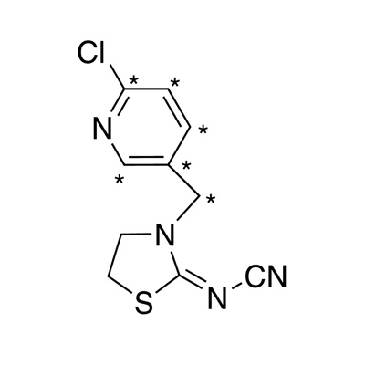 Thiacloprid (pyridylmethyl-¹³C₆, 99%) 100 µg/mL in methanol