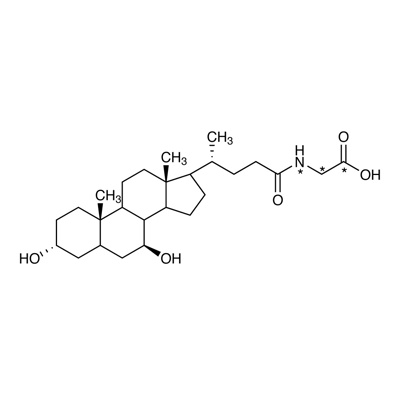 Glycoursodeoxycholic acid (glycine-¹³C₂, 99%; ¹⁵N, 98%)