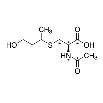 𝑁-Acetyl-𝑆-(3-hydroxypropyl-1-methyl)-L-cysteine (cysteine-¹³C₃, 99%; acetyl-1-¹³C, 99%; ¹⁵N,99%)