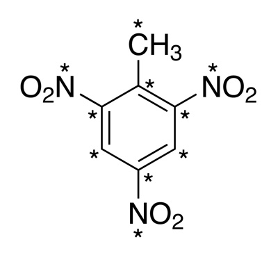 2,4,6-Trinitrotoluene (TNT) wetted (¹³C₇ , 99%; ¹⁵N₃, 98%) 1 mg/mL in C6H6 >33% water by weight