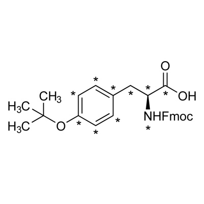 L-Tyrosine-𝑁-Fmoc, 𝑂-𝑡-butyl ether (¹³C₉, 99%; ¹⁵N, 99%)