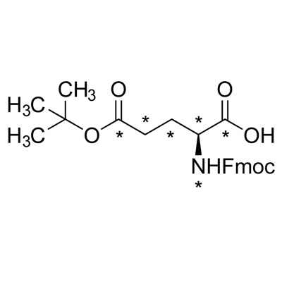 L-Glutamic acid-𝑁-Fmoc, γ-𝑡-butyl ester (¹³C₅, 99%; ¹⁵N, 99%) CP 96%