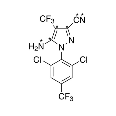 Fipronil desulfinyl (3-cyano,pyrazole-3,4,5- ¹³C₄,99%; 3-cyano,5-¹⁵N₂,98%) 100 µg/mL in methanol