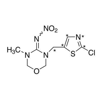 Thiamethoxam (methylene-¹³C, 99%;thiazole-¹³C₃, 99%; ¹⁵N, 98%) 100 µg/mL in methanol